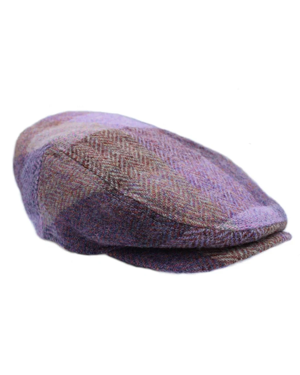 Heather Womens Kelty Harris Tweed Flat Cap - Image 4
