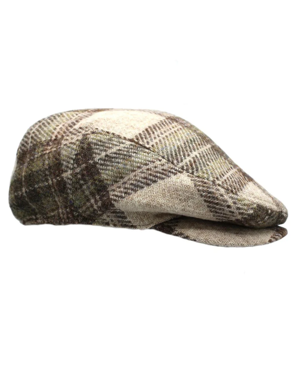 Heather Womens Kelty Harris Tweed Flat Cap - Image 5