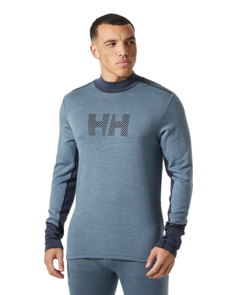 Helly Hansen Mens Lifa Merino Midweight Logo Base Layer - Image 2