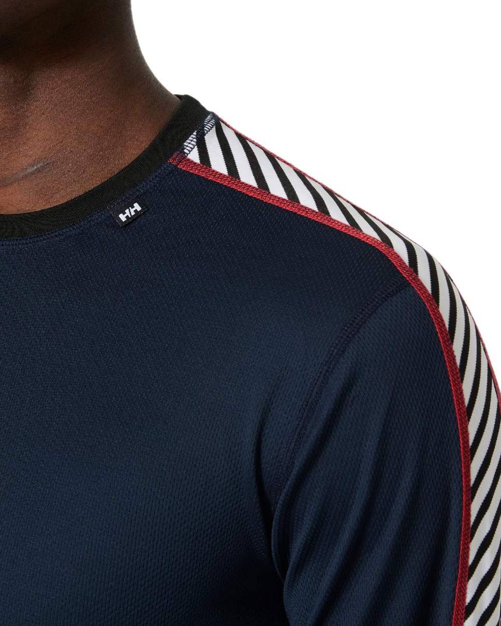 Helly Hansen Mens Lifa Stripe Long Sleeve Crew Base Layer - Image 11