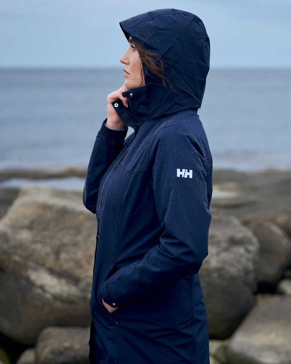 Helly Hansen Womens Aden Long Rain Coat - Image 10