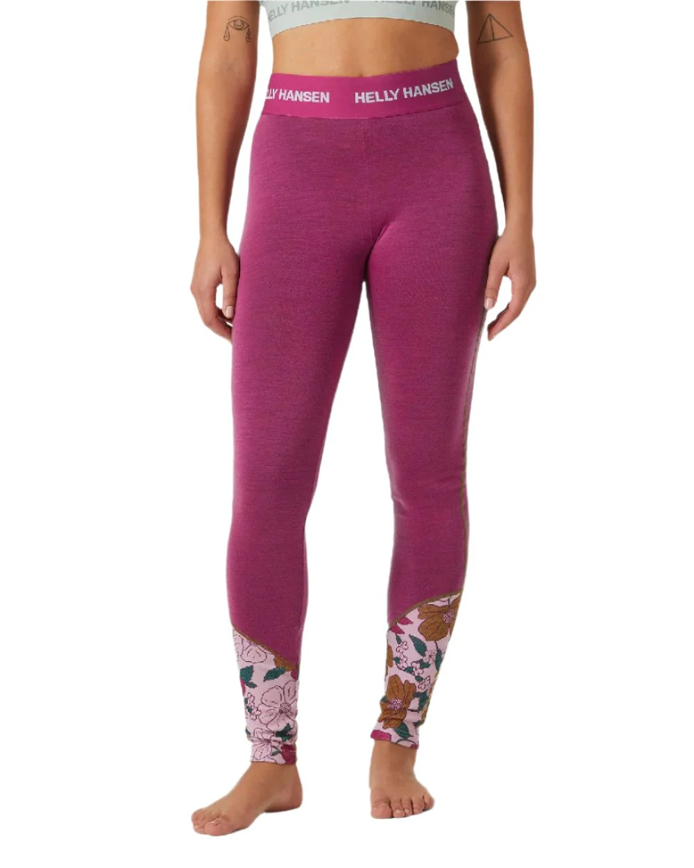 Helly Hansen Womens Lifa Merino Midweight Graphic Base Layer Pants - Image 3