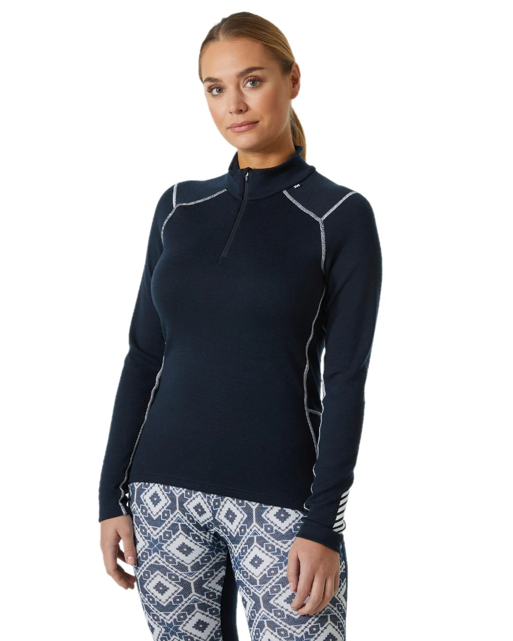 Helly Hansen Womens Lifa Merino Midweight Half-Zip Base Layer - Image 2