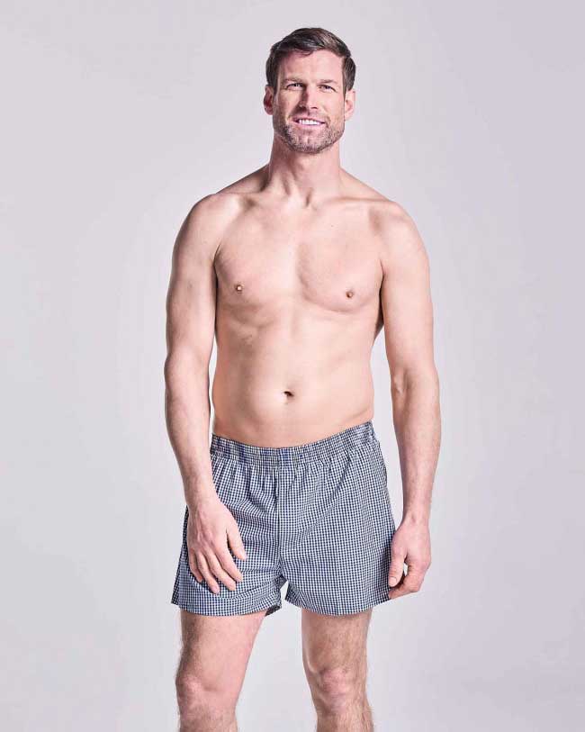 HJ Hall 2 Pack Pure Cotton Woven Boxers - Image 5