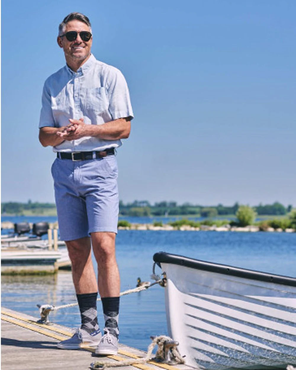 HJ Hall Argyle Wool Softop Socks - Image 2