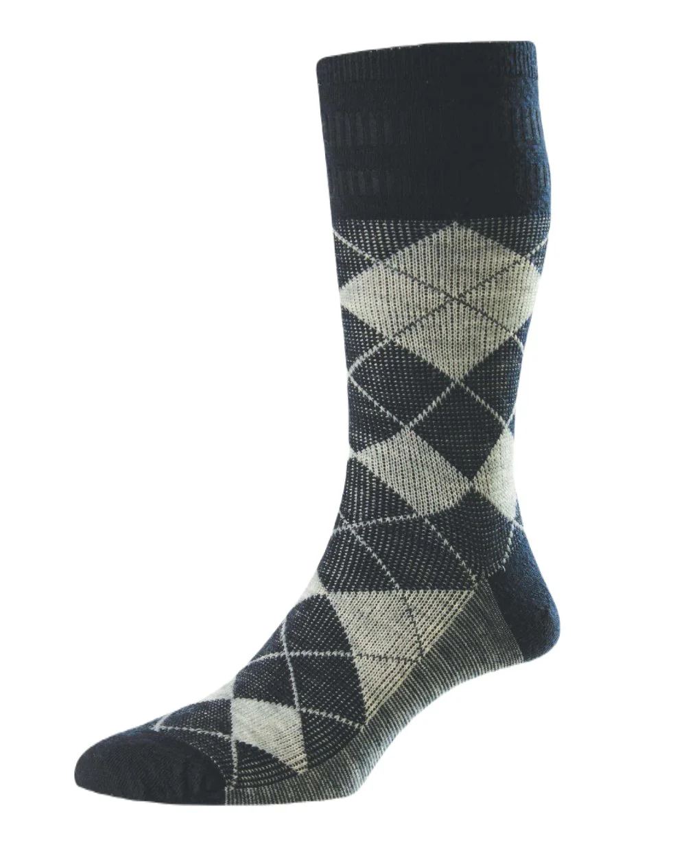 HJ Hall Argyle Wool Softop Socks - Image 4