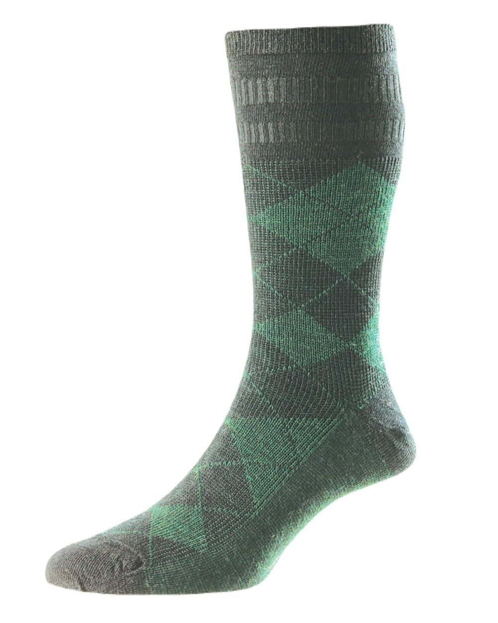 HJ Hall Argyle Wool Softop Socks - Image 6