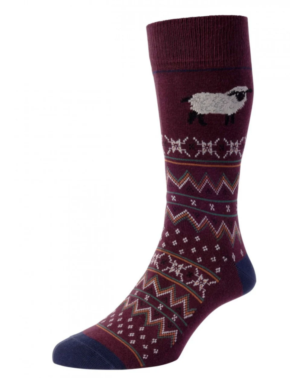 HJ Hall Country Animal Fairisle Socks - Image 4