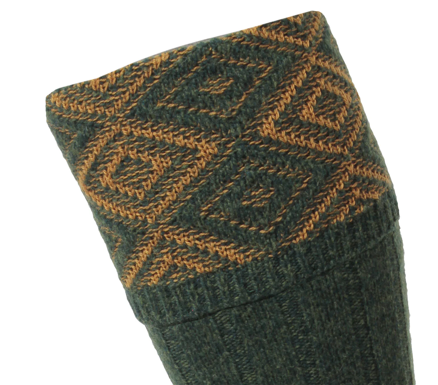HJ Hall Duncliffe Shooting Sock | Textured Diamond Top - Image 2