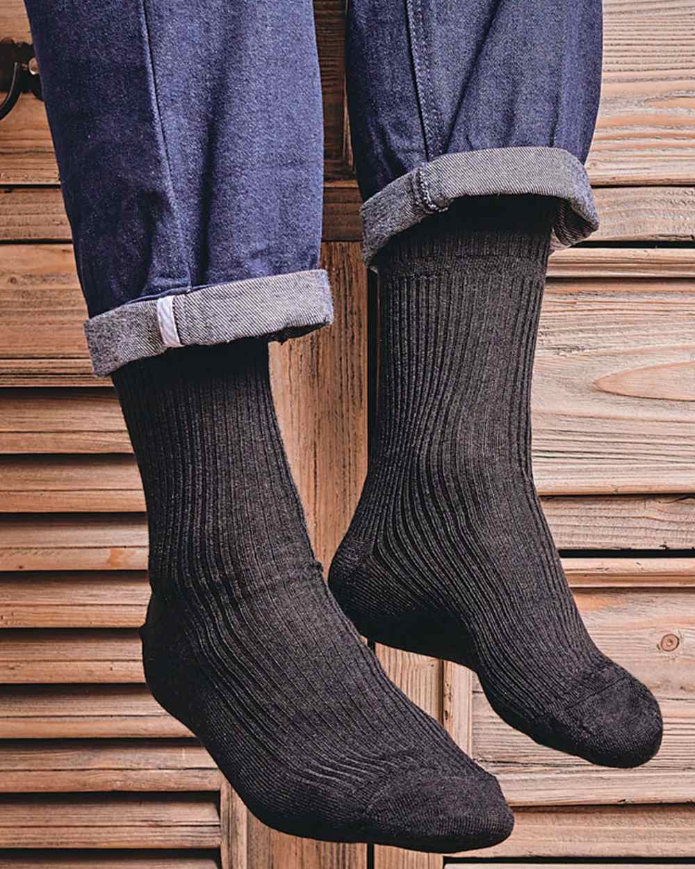 HJ Hall Extra Wide Soft Top Sock Sanitised Wool - Image 4