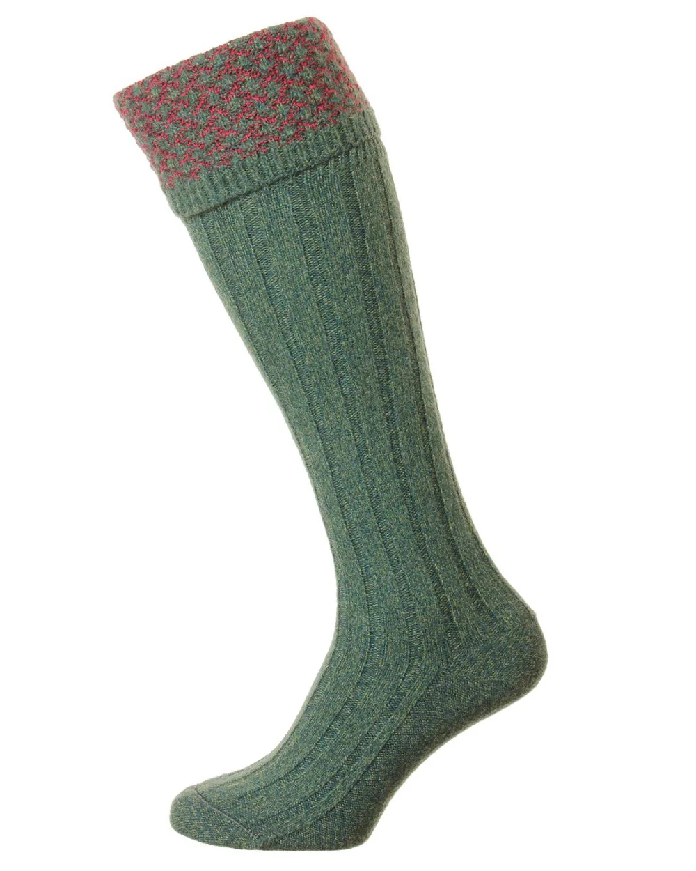 HJ Hall Hatfield Shooting Sock Textured Top - Image 6