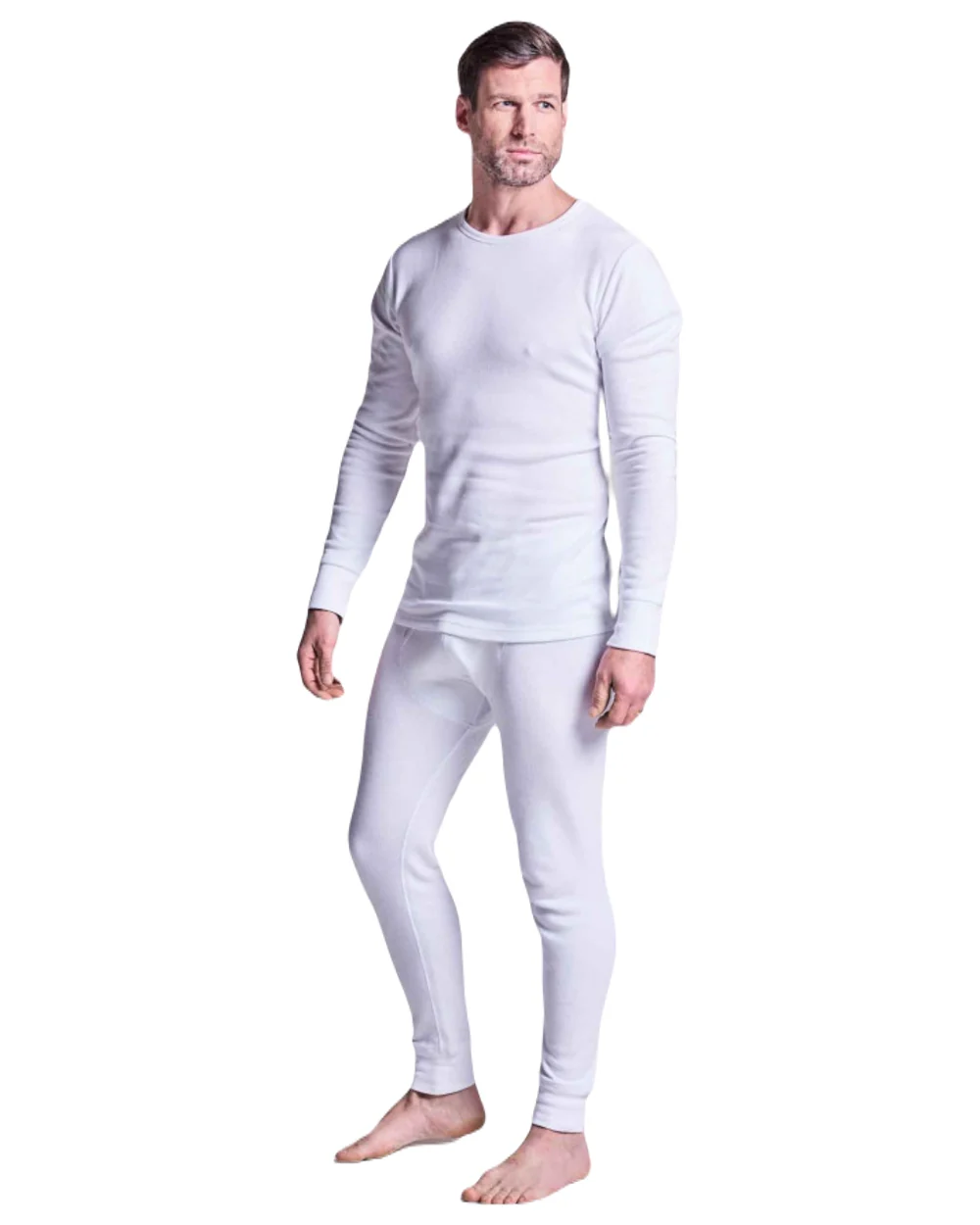 HJ Hall Mens Cotton Rich Thermal Long Sleeve Top - Image 5