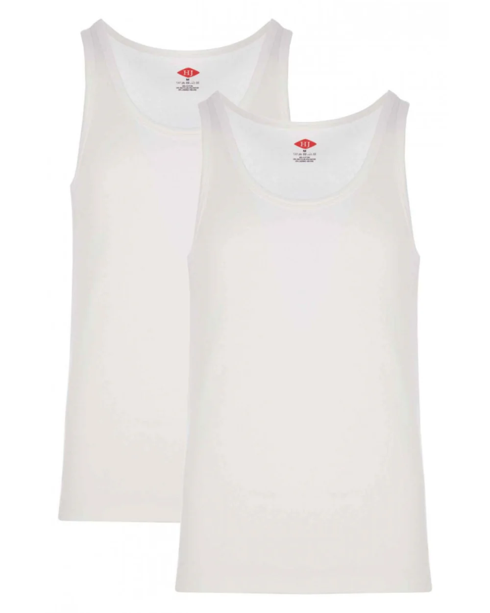 HJ Hall Mens Cotton Rich Thermal Vest Twin Pack
