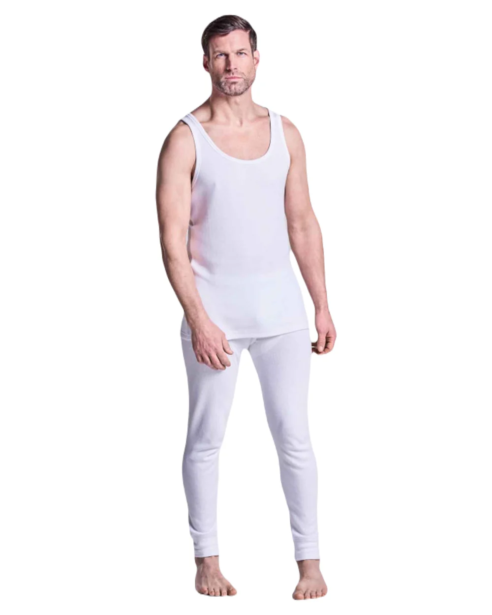 HJ Hall Mens Cotton Rich Thermal Vest Twin Pack - Image 2