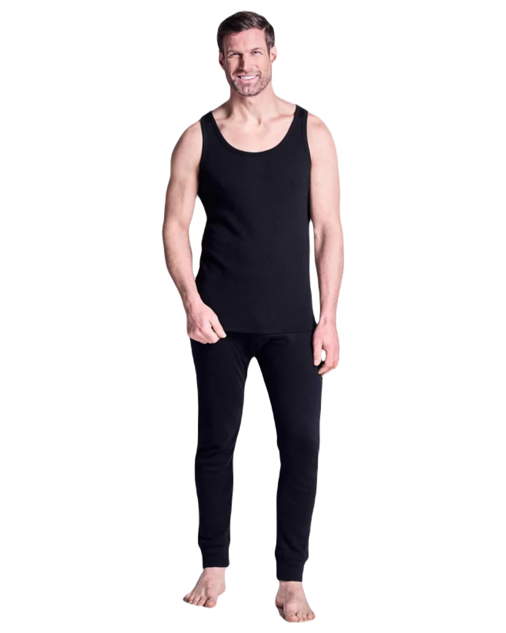 HJ Hall Mens Cotton Rich Thermal Vest Twin Pack - Image 7