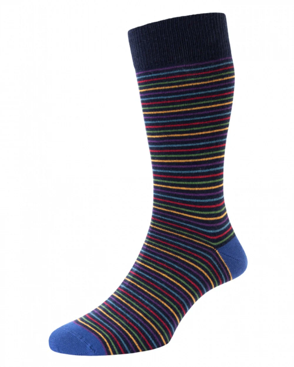 HJ Hall Mens Mini Argyle & Stripe Socks Triple Pack - Image 2