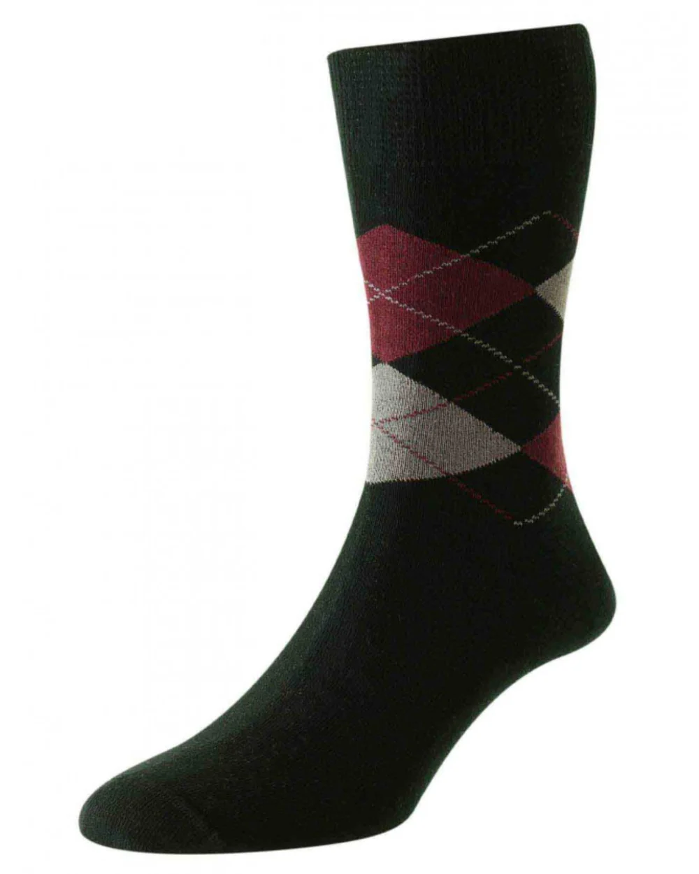 HJ Hall Mens Organic Cotton Comfort Top Socks - Image 3