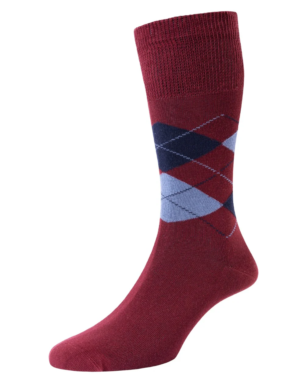 HJ Hall Mens Organic Cotton Comfort Top Socks - Image 5