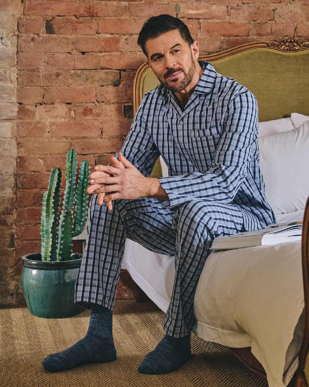 HJ Hall Mens Pure Cotton Pyjamas - Image 5