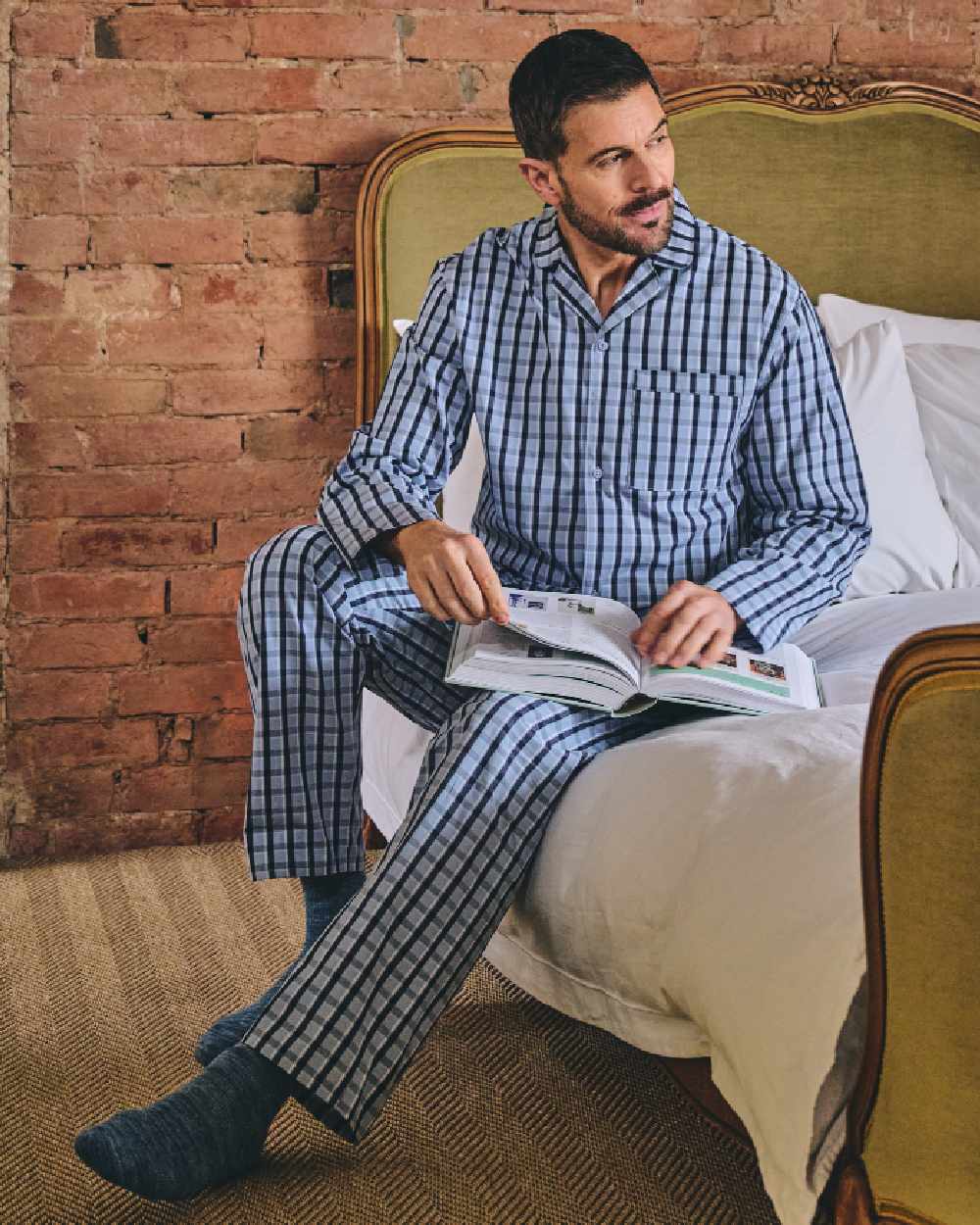HJ Hall Mens Pure Cotton Pyjamas - Image 7