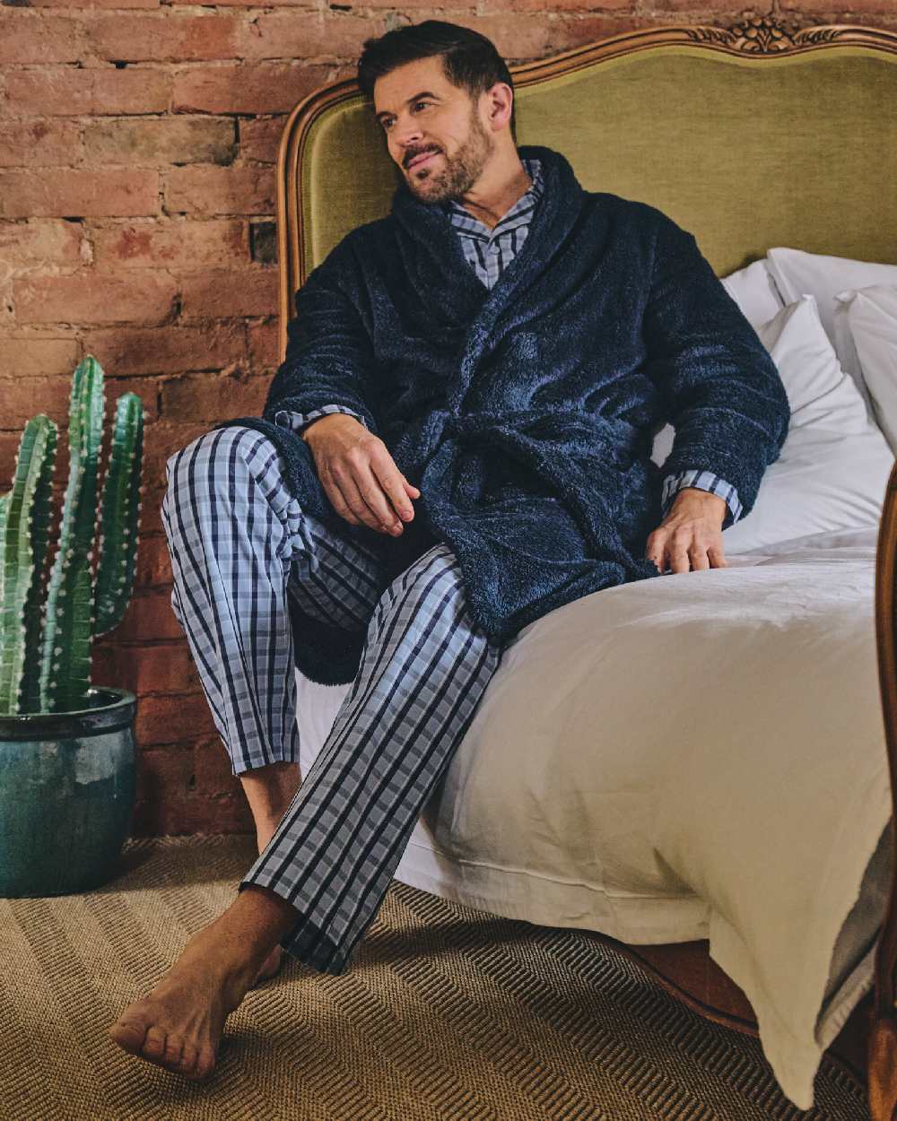 HJ Hall Mens Pure Cotton Pyjamas - Image 8