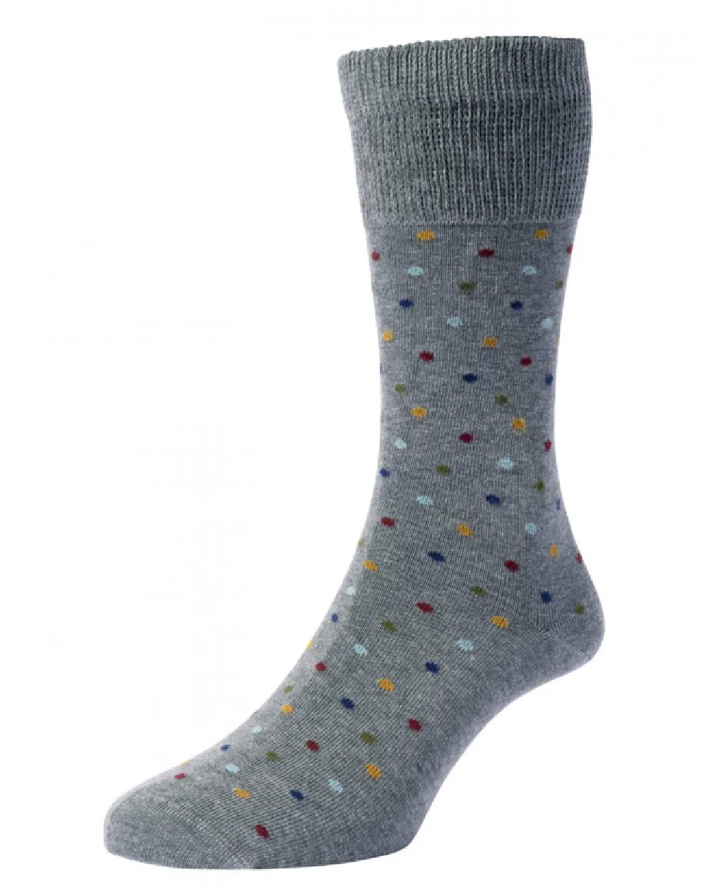 HJ Hall Mini Spot Comfort Top Socks - Image 2
