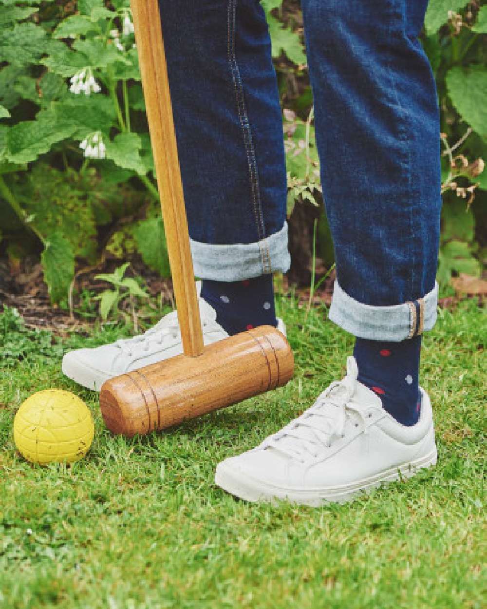HJ Hall Multi Spot Comfort Top Socks - Image 2