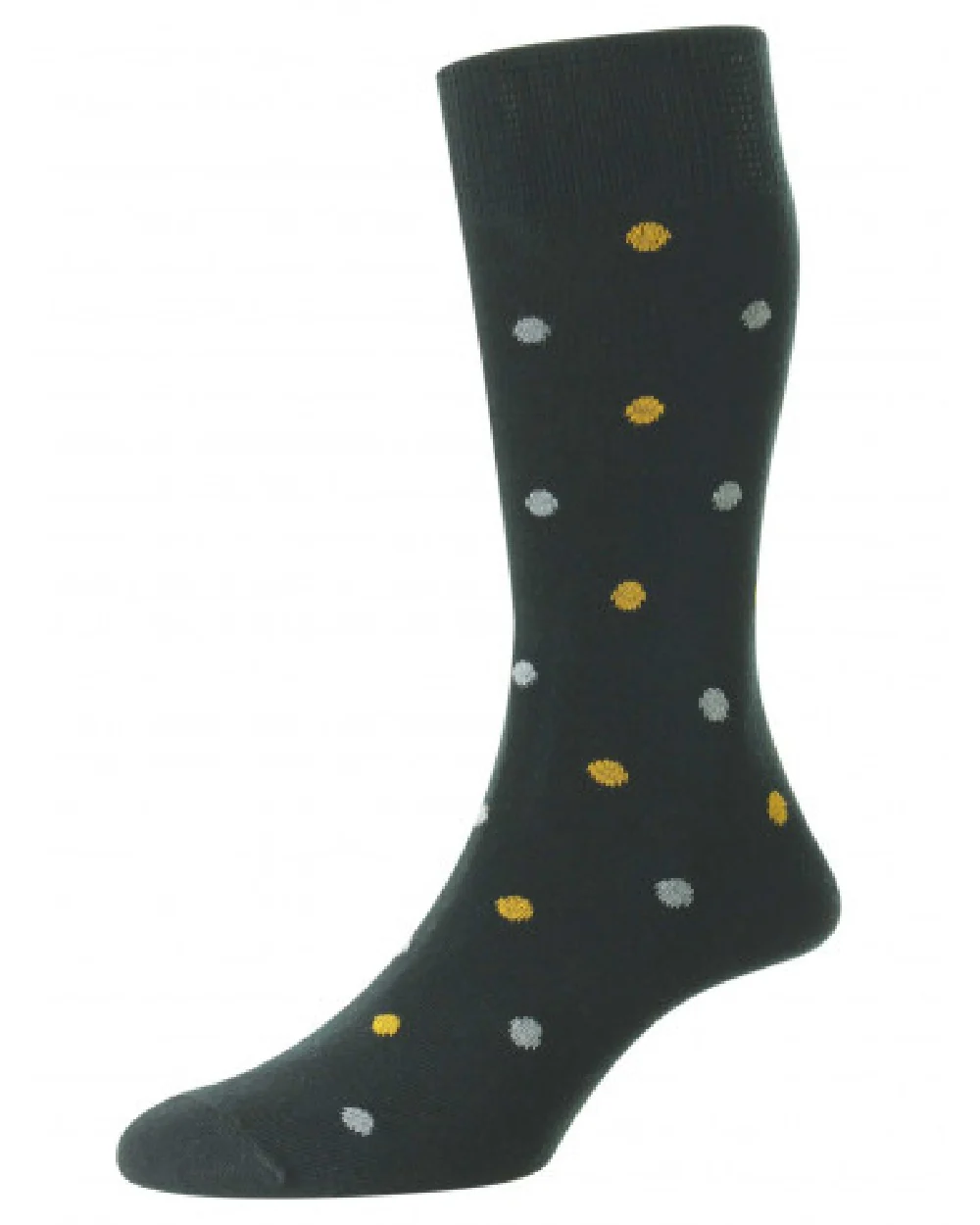 HJ Hall Multi Spot Comfort Top Socks - Image 4