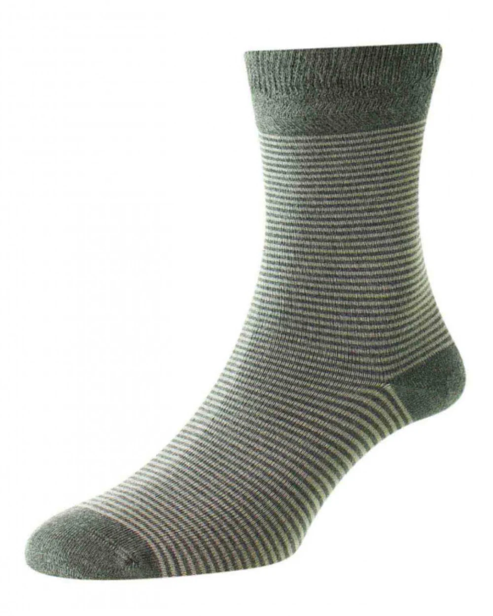 HJ Hall Narrow Stripe Bamboo Comfort Top Socks - Image 5
