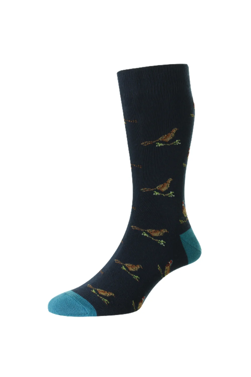 HJ Hall Pheasant and Grouse Motif Rich Cotton Socks - Image 4