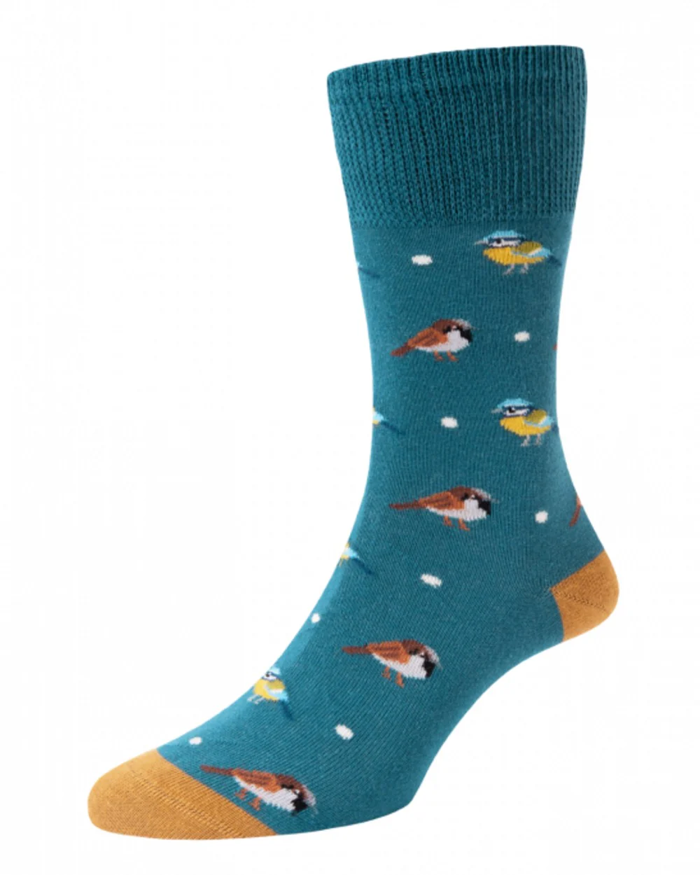 HJ Hall Womens Garden Birds Motif Socks - Image 4