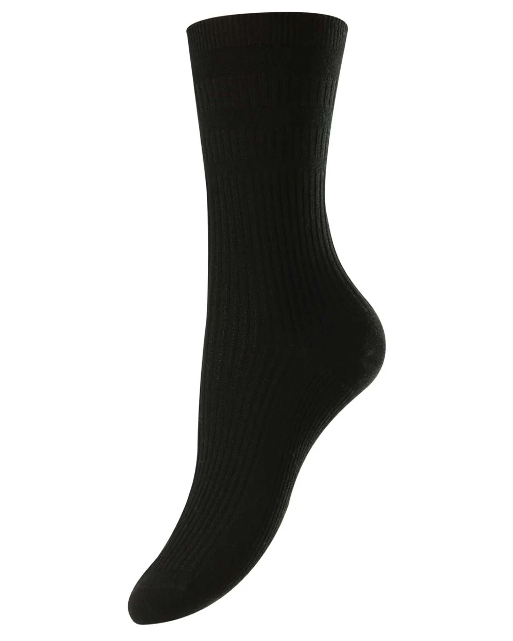 HJ Hall Womens Original Cotton Soft Top Socks - Image 5