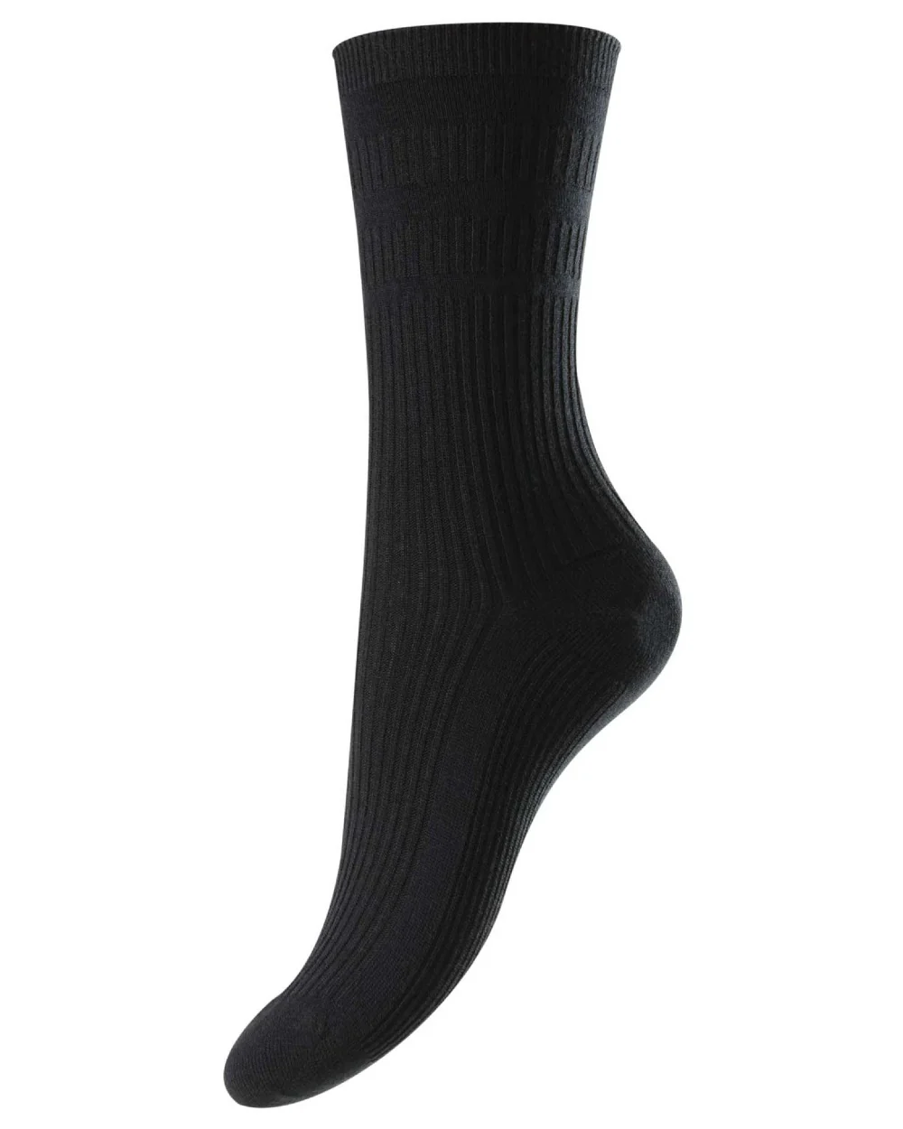 HJ Hall Womens Original Cotton Soft Top Socks - Image 7