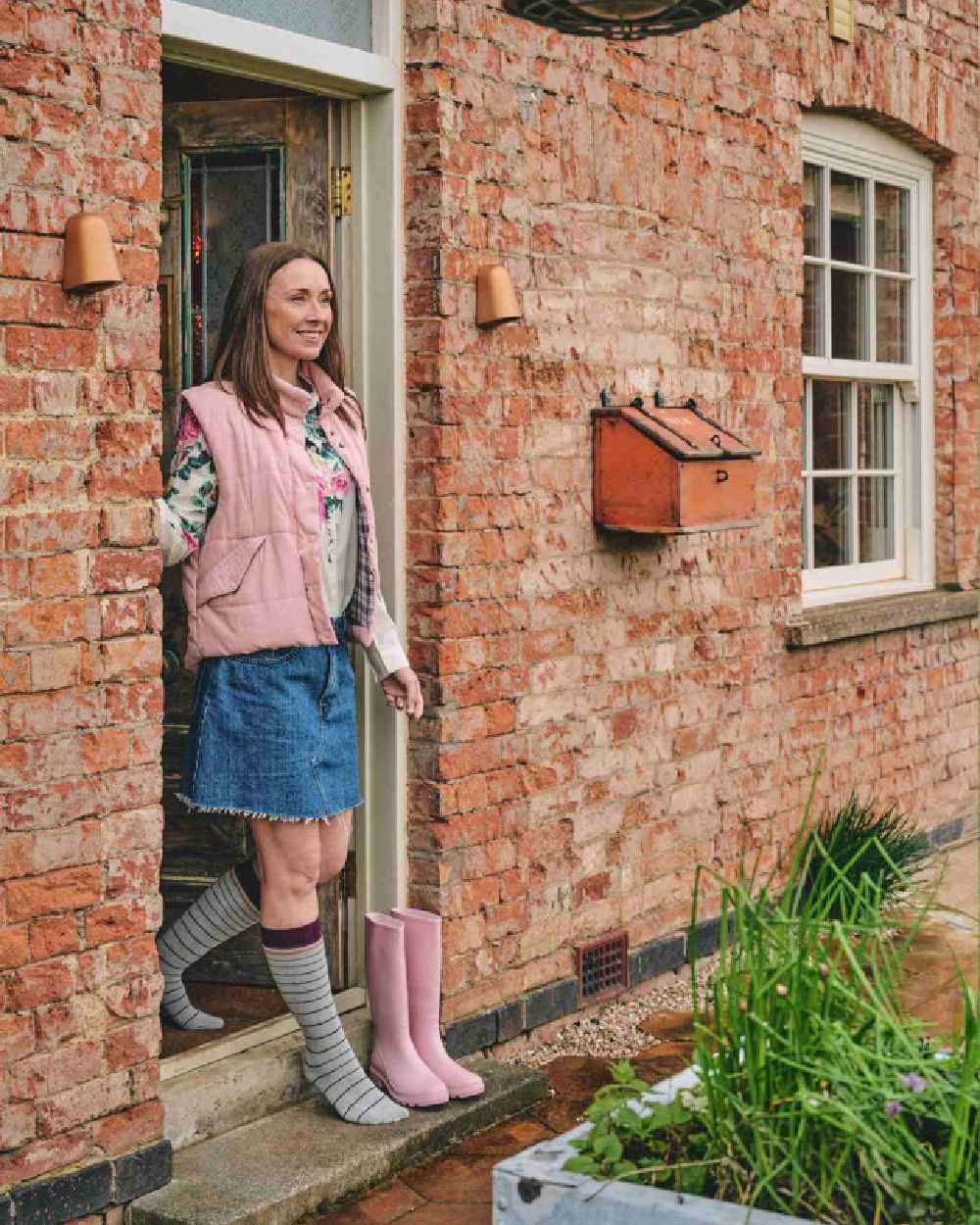 HJ Hall Womens Stripe Welly Socks - Image 4