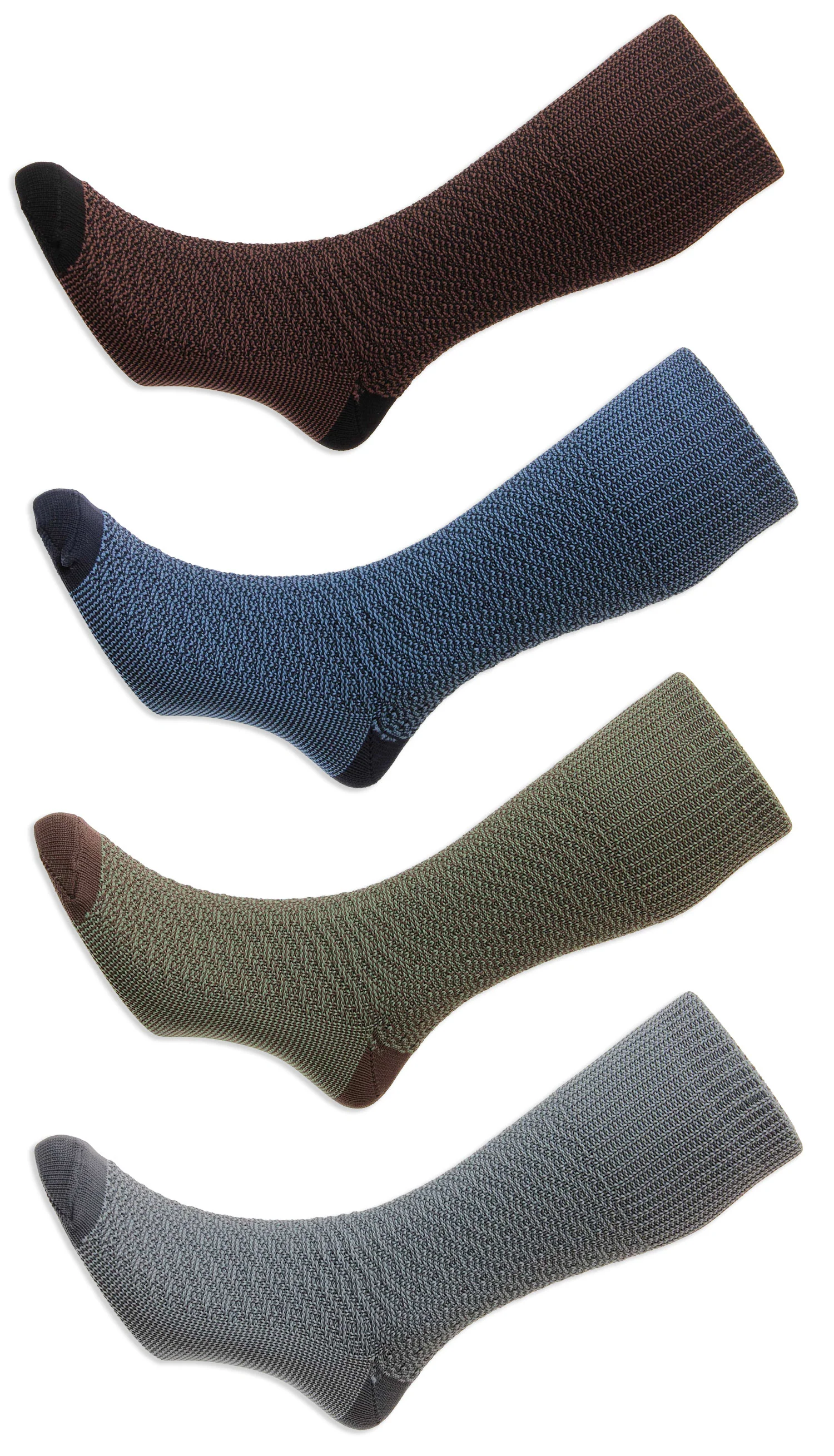 HJ Indestructible Textured Marl Half Hose Socks - Image 4