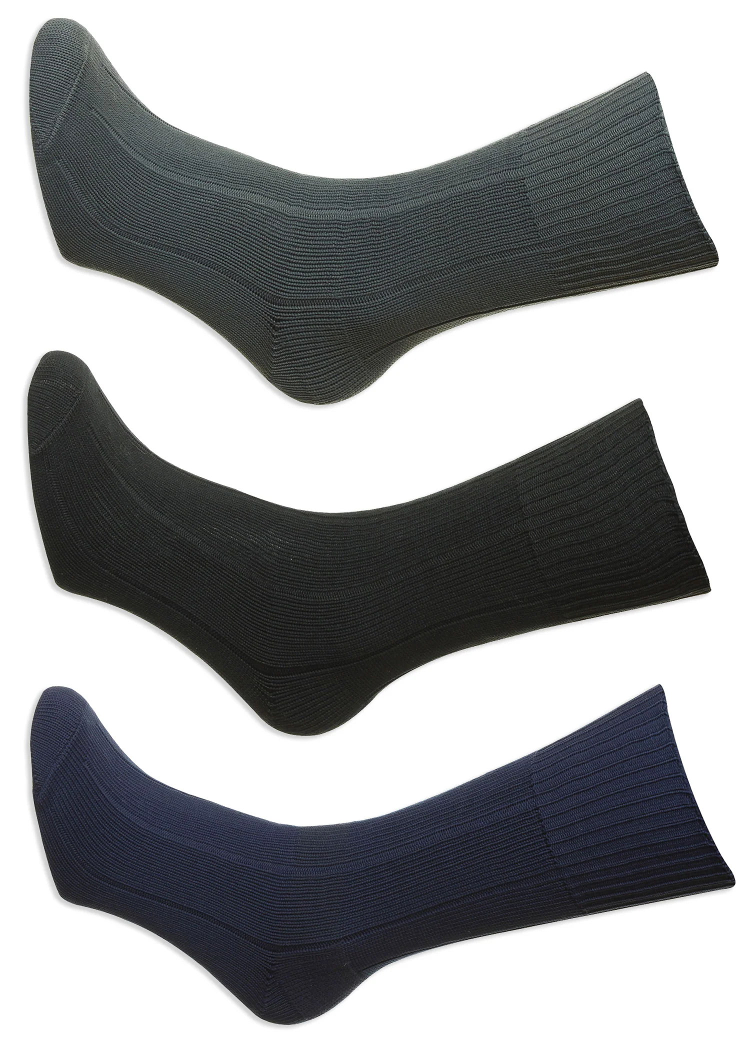 HJ Indestructible Broad Rib Half Hose Sock - Image 4