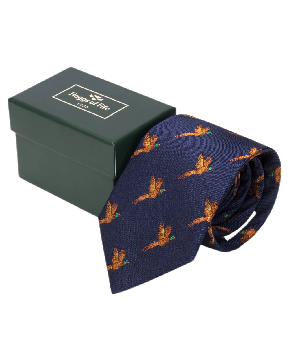 Hoggs of Fife Silk Woven Tie Pheasants Boxed - Image 10