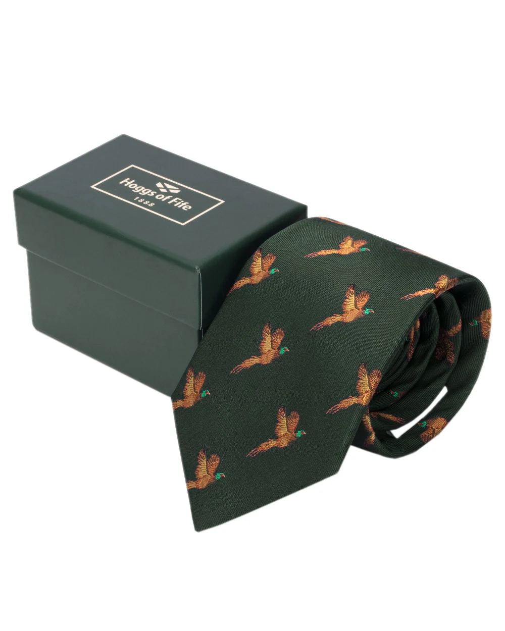 Hoggs of Fife Silk Woven Tie Pheasants Boxed - Image 7