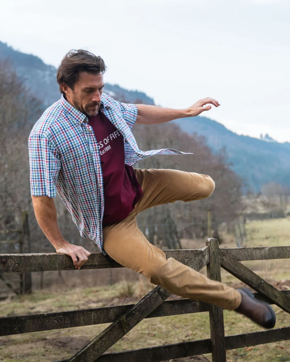 Hoggs of Fife Aberdour Short Sleeve Shirt - Image 8