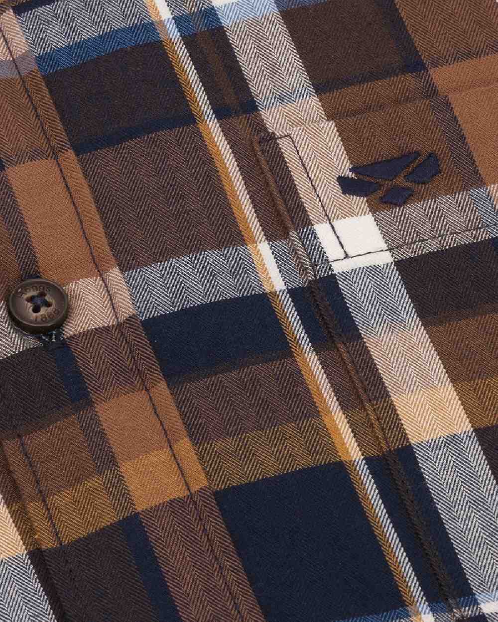 Hoggs of Fife Arran Micro Fleece Lined 100% Cotton Shirt - Image 3