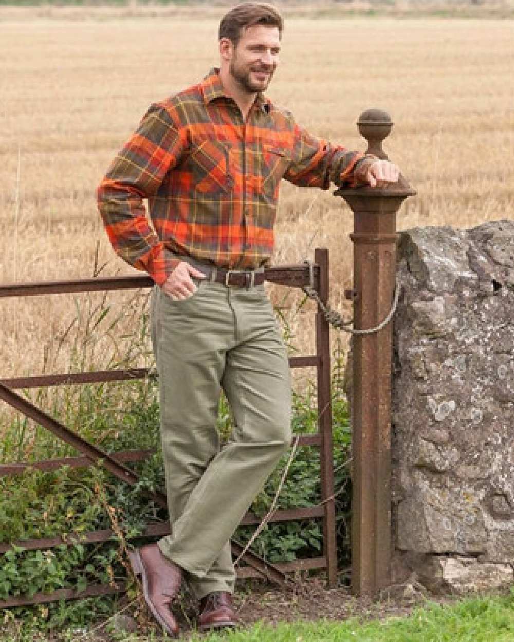 Hoggs of Fife Carrick Stretch Technical Moleskin Long Leg Trousers - Image 14