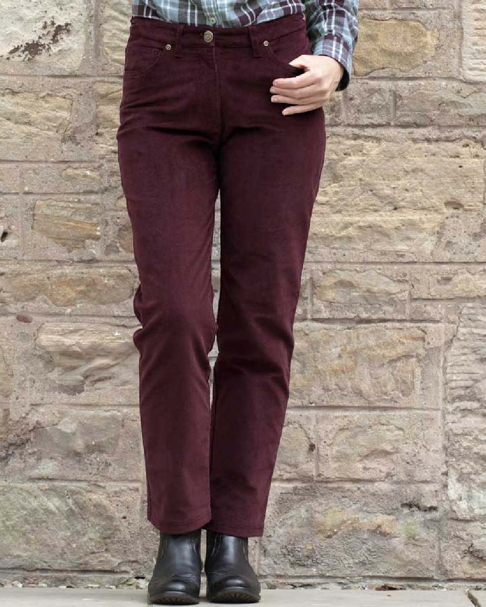 Hoggs of Fife Ceres Ladies Stretch Cord Jeans - Image 2