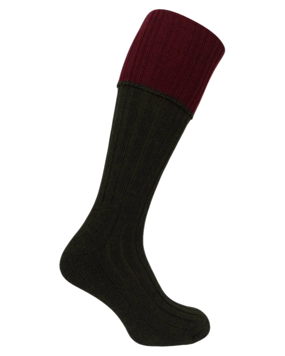 Hoggs of Fife Contrast Turnover Top Stockings - Image 2