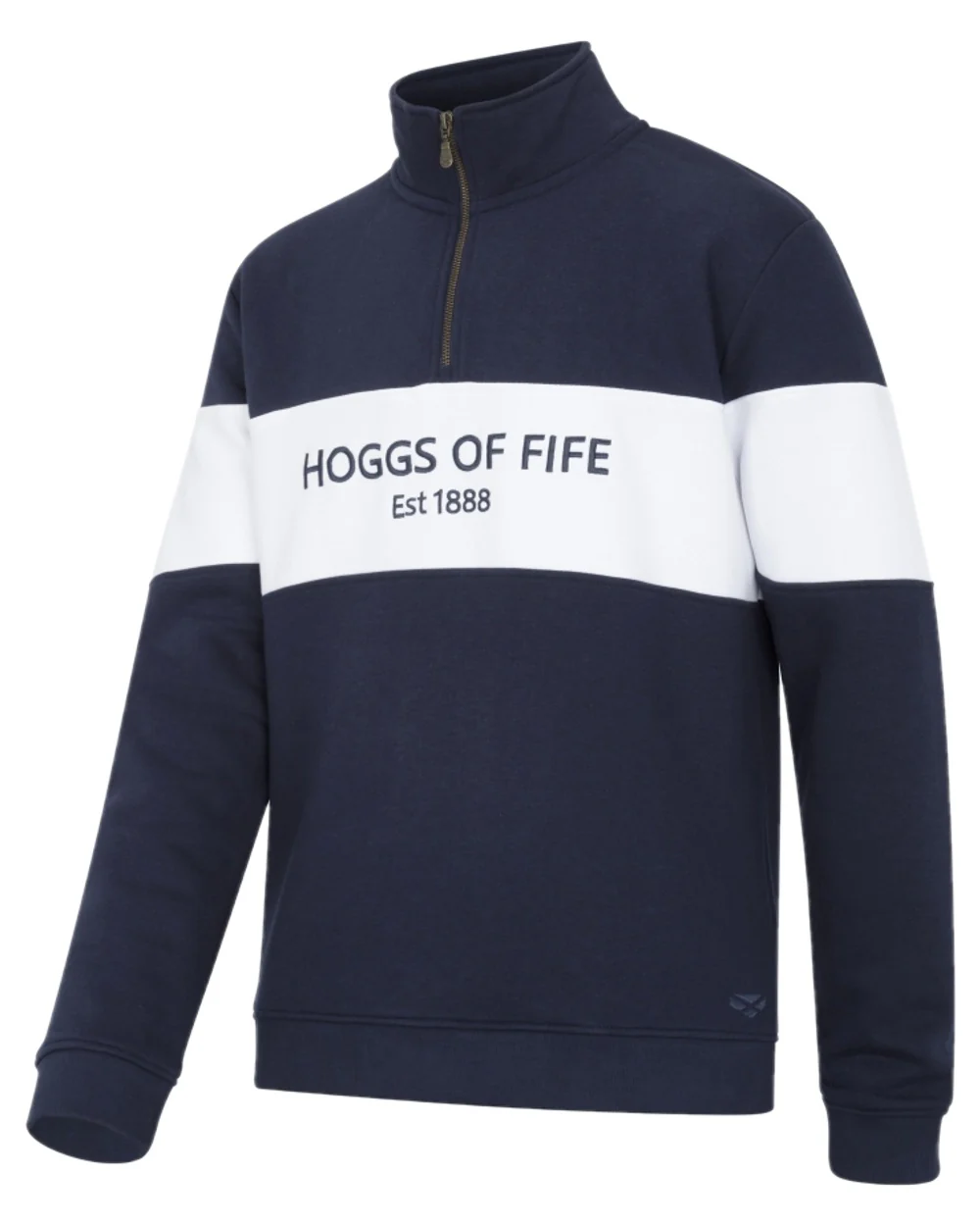 Hoggs of Fife Dumfries 1888 Mens Quarter Zip Sweatshirt - Image 10