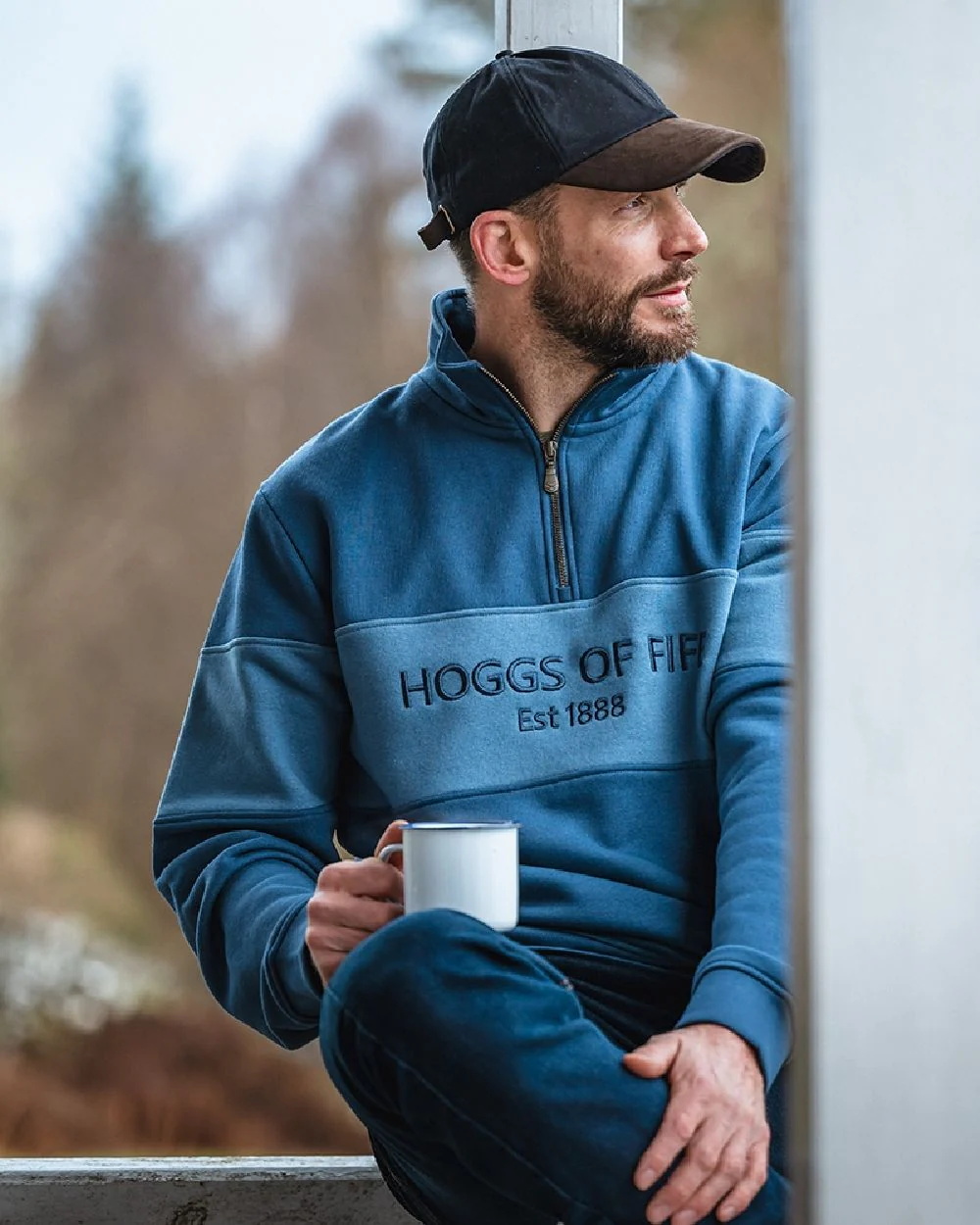 Hoggs of Fife Dumfries 1888 Mens Quarter Zip Sweatshirt - Image 14
