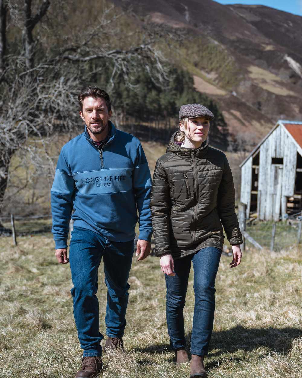 Hoggs of Fife Dumfries 1888 Mens Quarter Zip Sweatshirt - Image 15