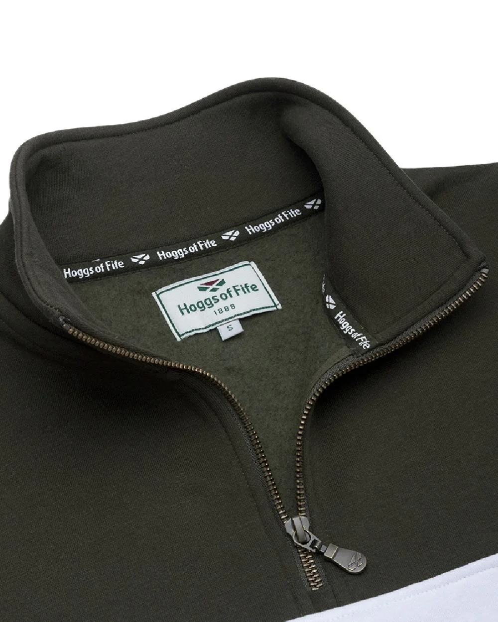 Hoggs of Fife Dumfries 1888 Mens Quarter Zip Sweatshirt - Image 9