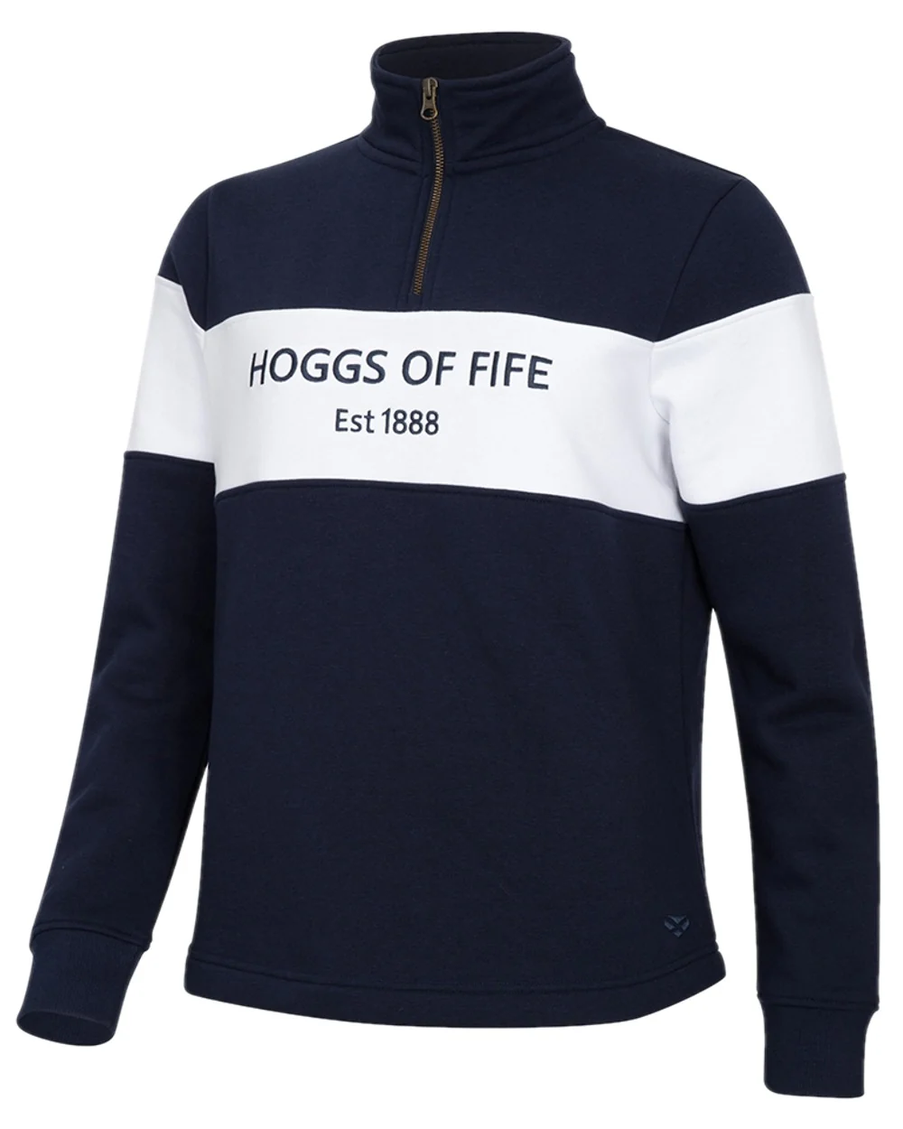 Hoggs of Fife Dumfries 1888 Womens Quarter Zip Sweatshirt - Image 13