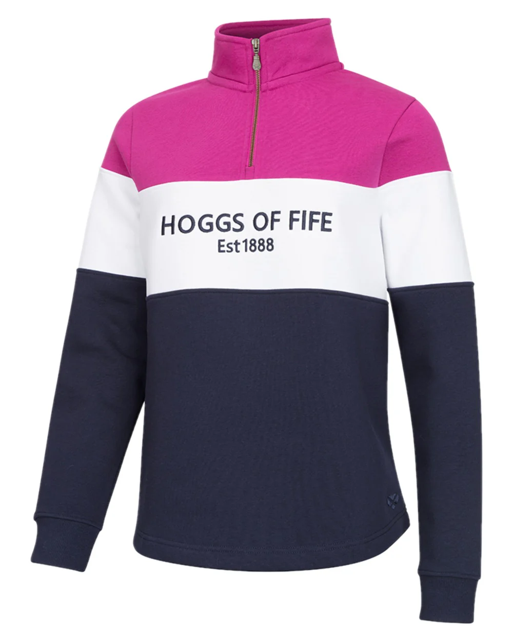 Hoggs of Fife Dumfries 1888 Womens Quarter Zip Sweatshirt - Image 3