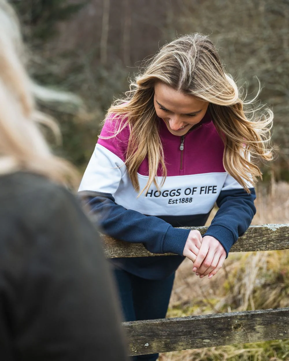 Hoggs of Fife Dumfries 1888 Womens Quarter Zip Sweatshirt - Image 6